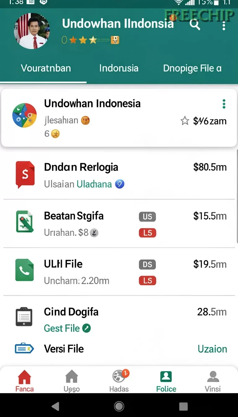 Cuplikan layar SURYAJITU — menu navigasi