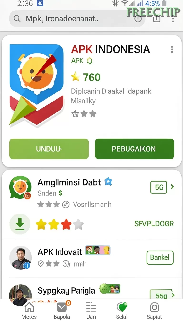 Cuplikan layar GRABWIN — pengaturan akun